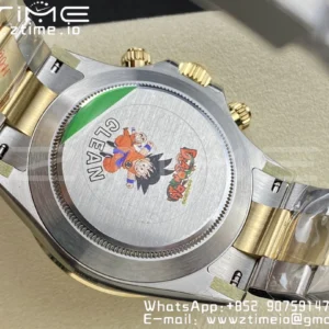 Rolex Daytona 116503 SS/YG Čistá továrna 1:1 Nejlepší vydání White Stick Dial on SS/YG Oyster Bracelet A4130 - Super Clone Watch | 1:1 Nejlepší verze