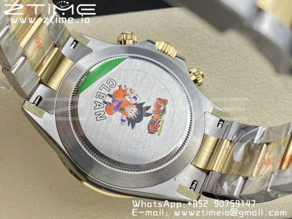Rolex Daytona 116503 SS/YG Čistá továrna 1:1 Nejlepší vydání White Stick Dial on SS/YG Oyster Bracelet A4130 - Super Clone Watch | 1:1 Nejlepší verze