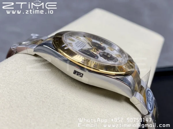 Rolex Rolex Daytona 116503 SS/YG Clean Factory 1:1 Best Edition White Dial on SS/YG Oyster Bracelet A4130 - Super Clone Watch | 1:1 Best Version
