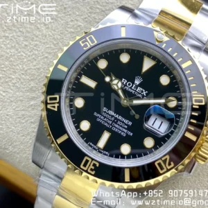 Rolex Submariner 40mm 116613 LN VSF 1:1 Best Edition Black Dial on SS/YG Bracelet VS3135 - Super Clone Watch | 1:1 Best Version