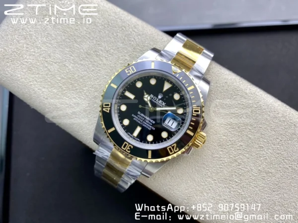 Rolex Submariner 40mm 116613 LN VSF 1:1 Best Edition Black Dial on SS/YG Bracelet VS3135 - Super Clone Watch | 1:1 Best Version