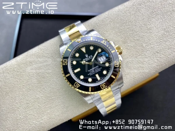Rolex Submariner 40mm 116613 LN VSF 1:1 Best Edition Black Dial on SS/YG Bracelet VS3135 - Super Clone Watch | 1:1 Best Version