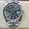 Rolex DateJust 41 126334 Clean 1:1 Best Edition 904L Steel Green Stick Dial on Jubilee Bracelet VR3235 - Super Clone Watch | 1:1 Best Version