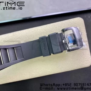 RICHARD MILLERM RM011 Ceramic Case Chrono KVF 1:1 Best Edition Ceramic Bezel Skeleton Dial On Rubber Strap A7750 V3 - Super Clone Watch | 1:1 Best Version