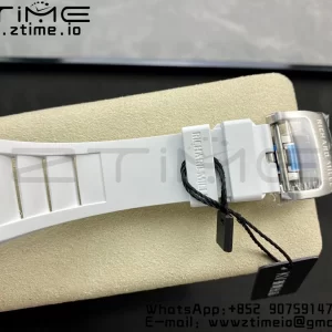 RICHARD MILLERM RM011 Ceramic Case Chrono KVF 1:1 Best Edition Ceramic Bezel Skeleton Dial On Rubber Strap A7750 V3 - Super Clone Watch | 1:1 Best Version