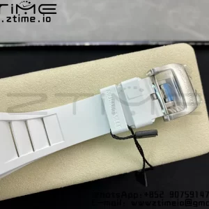RICHARD MILLERM RM011 Ceramic Case Chrono KVF 1:1 Best Edition Ceramic Bezel Skeleton Dial On Rubber Strap A7750 V3 - Super Clone Watch | 1:1 Best Version