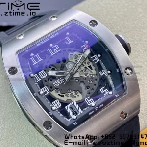 RICHARD MILLERM RM010 SS RMF Best Edition Black Dial on Black Rubber Strap - Super Clone Watch | 1:1 Best Version