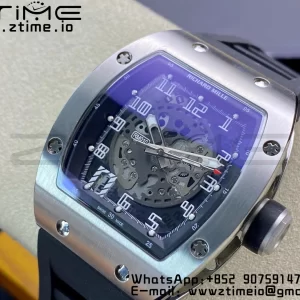 RICHARD MILLERM RM010 SS RMF Best Edition Black Dial on Black Rubber Strap - Super Clone Watch | 1:1 Best Version