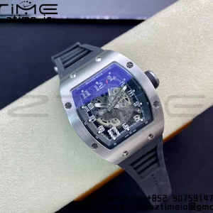 RICHARD MILLERM RM010 SS RMF Best Edition Black Dial on Black Rubber Strap - Super Clone Watch | 1:1 Best Version