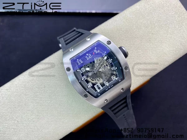 RICHARD MILLERM RM010 SS RMF Best Edition Black Dial on Black Rubber Strap - Super Clone Watch | 1:1 Best Version