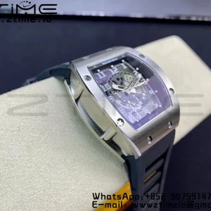 RICHARD MILLERM RM010 SS RMF Best Edition Black Dial on Black Rubber Strap - Super Clone Watch | 1:1 Best Version
