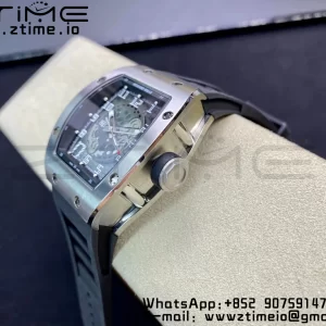 RICHARD MILLERM RM010 SS RMF Best Edition Black Dial on Black Rubber Strap - Super Clone Watch | 1:1 Best Version