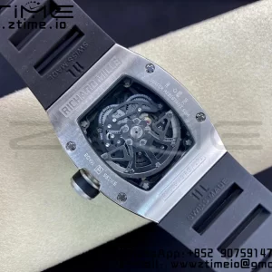 RICHARD MILLERM RM010 SS RMF Best Edition Black Dial on Black Rubber Strap - Super Clone Watch | 1:1 Best Version