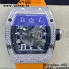 RICHARD MILLERM RM010 SS RMF Best Edition Black Dial on Orange Rubber Strap - Super Clone Watch | 1:1 Best Version