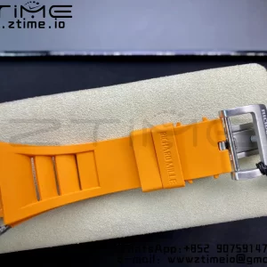 RICHARD MILLERM RM010 SS RMF Best Edition Black Dial on Orange Rubber Strap - Super Clone Watch | 1:1 Best Version