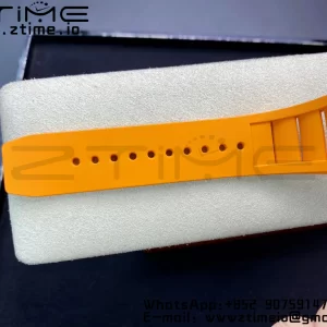 RICHARD MILLERM RM010 SS RMF Best Edition Black Dial on Orange Rubber Strap - Super Clone Watch | 1:1 Best Version