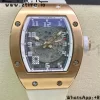 RICHARD MILLERM RM010 RG RMF ベストエディション ブラックダイアル ホワイトラバーストラップ - スーパークローンウォッチ｜1:1ベストバージョン