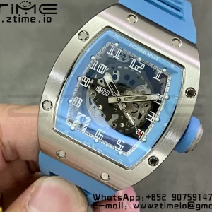 RICHARD MILLERM RM010 SS RMF ベストエディション ブラックダイアル ブルーラバーストラップ - スーパークローンウォッチ｜1:1ベストバージョン