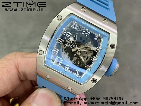 RICHARD MILLERM RM010 SS RMF ベストエディション ブラックダイアル ブルーラバーストラップ - スーパークローンウォッチ｜1:1ベストバージョン