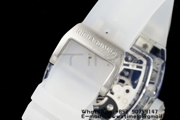 RICHARD MILLERM RM26-01 Tourbillon Transparent RMF Best Edition Panda Dial on Black Rubber Strap - Super Clone Watch | 1:1 Best Version