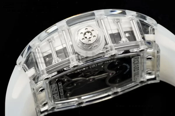 RICHARD MILLERM RM26-01 Tourbillon Transparent RMF Best Edition Panda Dial on Black Rubber Strap - Super Clone Watch | 1:1 Best Version