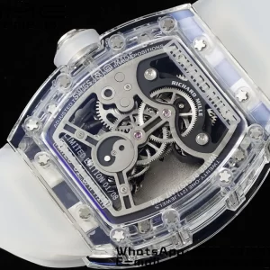 RICHARD MILLERM RM26-01 Tourbillon Transparent RMF Best Edition Panda Dial on Black Rubber Strap - Super Clone Watch | 1:1 Best Version