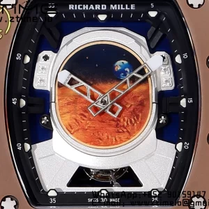 RM52 Astronaut Tourbillon Brown Ceramic YSF Best Edition on Orange Rubber Strap - Super Clone Watch | 1:1 Best Version