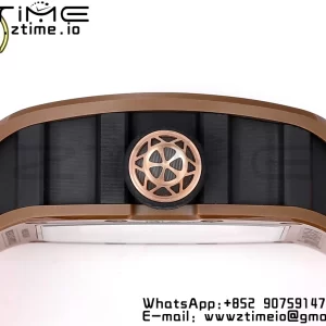 RM52 Astronaut Tourbillon Brown Ceramic YSF Best Edition on Orange Rubber Strap - Super Clone Watch | 1:1 Best Version