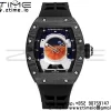 RICHARD MILLERM RM52 Astronaut Tourbillon Black Carbon YSF Best Edition on Black Rubber Strap - Super Clone Watch | 1:1 Best Version