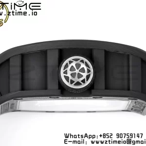 RICHARD MILLERM RM52 Astronaut Tourbillon Black Carbon YSF Best Edition con correa de caucho negra - Super Clone Watch | 1:1 Best Version