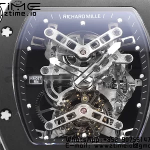 RICHARD MILLERM RM027 Rafael Nadal Black Ceramic Tourbillon YSF Best Edition on Rubber Strap - Super Clone Watch | 1:1 Best Version
