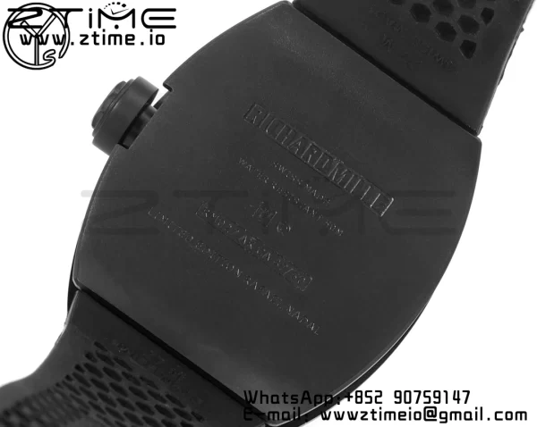 RICHARD MILLERM RM027 Rafael Nadal Black Ceramic Tourbillon YSF Best Edition on Rubber Strap - Super Clone Watch | 1:1 Best Version