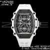 RICHARD MILLERM RICHARD MILLERM RM21-02 Tourbillon NTPT RMF Best Edition Skeleton Dial με λευκό λουράκι από καουτσούκ - Super Clone Watch | 1:1 Best Version