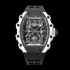 RICHARD MILLERM RM21-02 Tourbillon NTPT RMF Best Edition Skeleton Dial on Black Rubber Strap - Super Clone Watch | 1:1 Best Version
