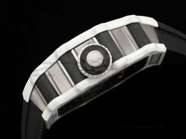 RICHARD MILLERM RM21-02 Tourbillon NTPT RMF Best Edition Skeleton Dial on Black Rubber Strap - Super Clone Watch | 1:1 Best Version