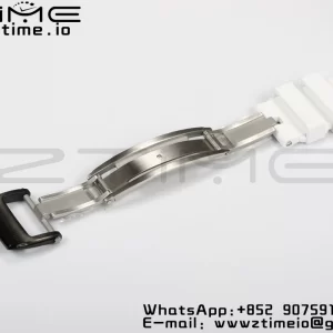 RICHARD MILLERM RM35-02 RM3502 Real Red NTPT RMF 1:1 Best Edition Skeleton Cadran negru pe curea de cauciuc alb RMUL2 - Super Clone Watch | 1:1 Best Version