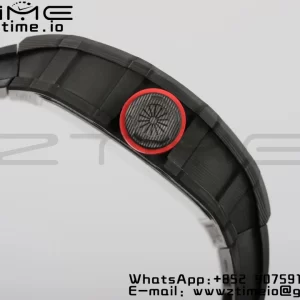 RICHARD MILLERM RM35-02 RM3502 Real NTPT RMF 1:1 Best Edition Skeleton Black Dial on Black Rubber Strap RMUL2 - Super Clone Watch | 1:1 Best Version