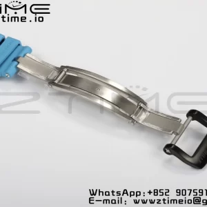 RICHARD MILLERM RM35-02 RM3502 Real NTPT RMF 1:1 Best Edition Quadrante nero scheletrato su cinturino in gomma blu RMUL2 - Orologio super clone | 1:1 Best Version