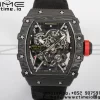 RICHARD MILLERM RM35-02 RM3502 Real NTPT RMF 1:1 Best Edition Skeleton Black Dial musta nailonhihna RMUL2 - Super Clone Watch | 1:1 Paras versio