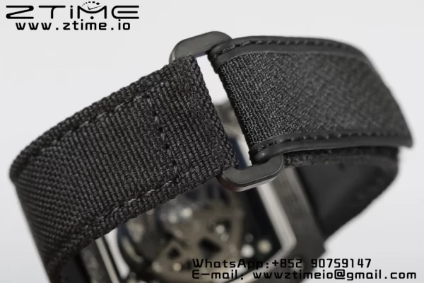 RICHARD MILLERM RM35-02 RM3502 Real NTPT RMF 1:1 Best Edition Skeleton Cadran negru pe curea de nylon negru RMUL2 - Super Clone Watch | 1:1 Best Version