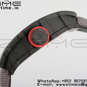 RICHARD MILLERM RM35-02 RM3502 Real NTPT RMF 1:1 Best Edition Skeleton Black Dial on Gray Nylon Strap RMUL2 - Super Clone Watch | 1:1 Best Version