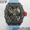RICHARD MILLERM  RM35-02 RM3502 Real NTPT RMF 1:1 Best Edition Skeleton Black Dial on Blue  Nylon Strap RMUL2 - Super Clone Watch | 1:1 Best Version