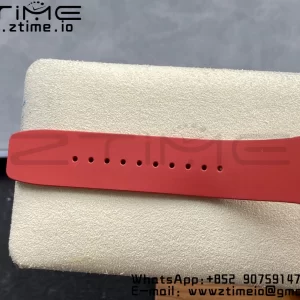 RICHARD MILLERM RM007 RM07-01 SS BBA Best Edition Black dial with diamond centre on Red Rubber Strap - Super Clone Watch | 1:1 Best Version