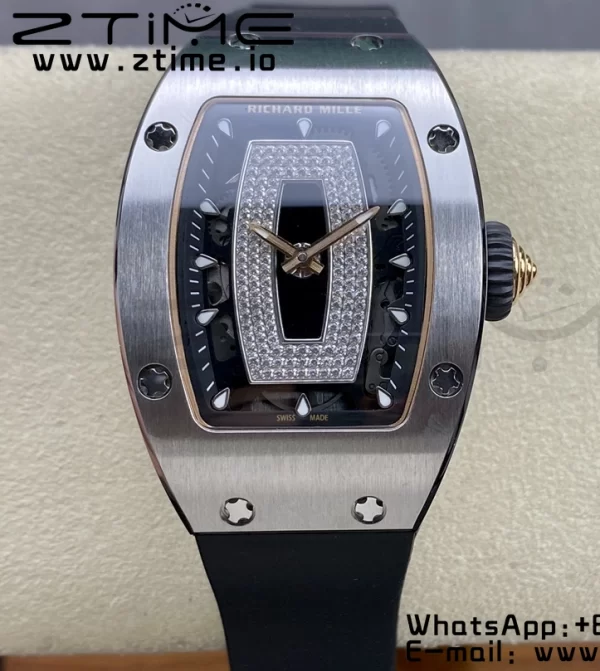 RICHARD MILLERM RM007 RM07-01 SS BBA Best Edition Black dial with on Black Rubber Strap - Super Clone Watch | 1:1 Best Version