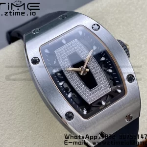 RICHARD MILLERM RM007 RM07-01 SS BBA Best Edition Black dial with on Black Rubber Strap - Super Clone Watch | 1:1 Best Version