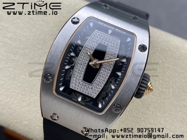 RICHARD MILLERM RM007 RM07-01 SS BBA Best Edition Black dial with on Black Rubber Strap - Super Clone Watch | 1:1 Best Version