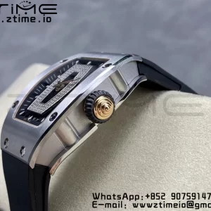 RICHARD MILLERM RM007 RM07-01 SS BBA Best Edition Black dial with on Black Rubber Strap - Super Clone Watch | 1:1 Best Version