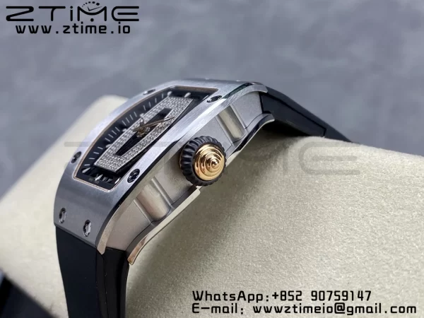 RICHARD MILLERM RM007 RM07-01 SS BBA Best Edition Black dial with on Black Rubber Strap - Super Clone Watch | 1:1 Best Version