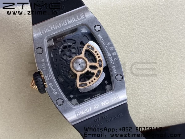 RICHARD MILLERM RM007 RM07-01 SS BBA Best Edition Black dial with on Black Rubber Strap - Super Clone Watch | 1:1 Best Version