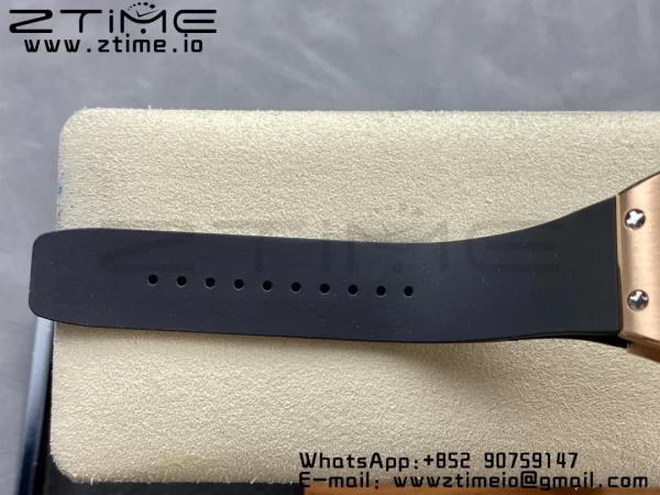 RICHARD MILLERM RM007 RM07-01 RG BBA ベストエディション ブラックダイアル、ダイヤモンドセンター、ブラックラバーストラップ - スーパークローンウォッチ｜1:1 ベストバージョン